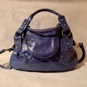 Christopher Kon NWT blue leather hobo bag
